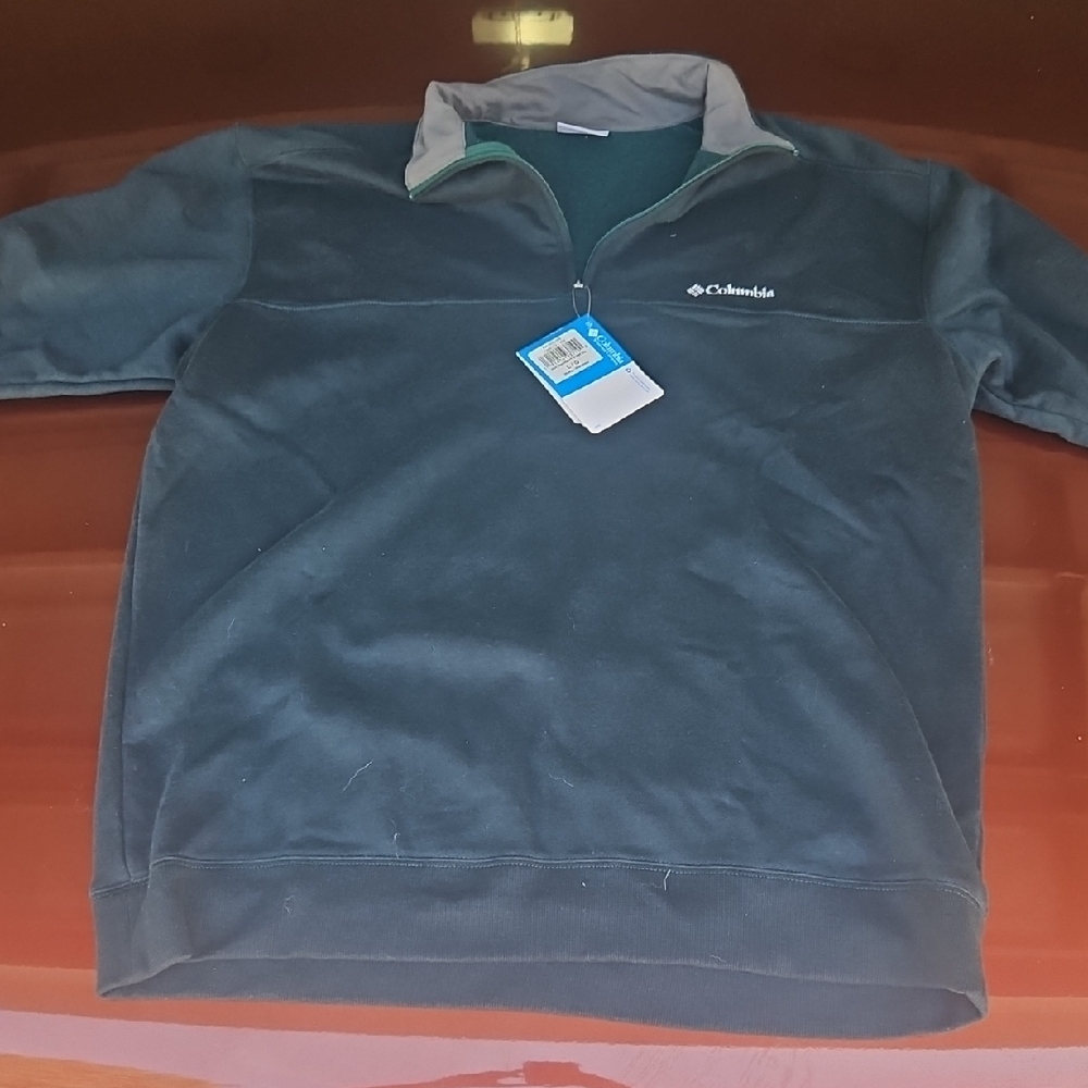 NWT MEN'S LARGE COLUMBIA HALF ZIP PULL OVER